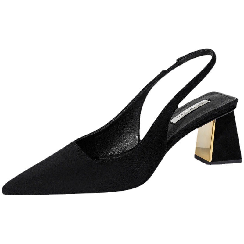 Women High Heels Slingback Pointed toe Block Heels for Women - Image 2