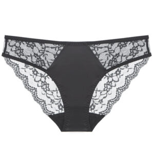 Sexy Women's Underwear Ultra-thin Breathable Lace Plus Size Panties with Cotton Crotch Tummy Control Low Waist Triangle Briefs