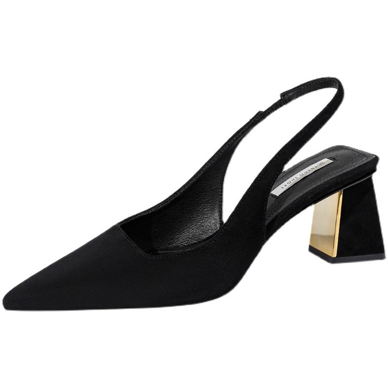 Women High Heels Slingback Pointed toe Block Heels for Women - Image 3