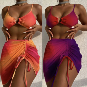 Three piece sexy bikini bikini beach swimsuit