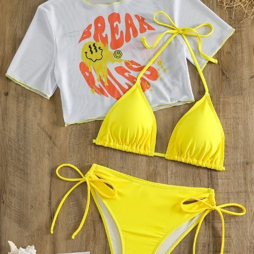 Sexy Bikini Three-Piece Set - Image 5