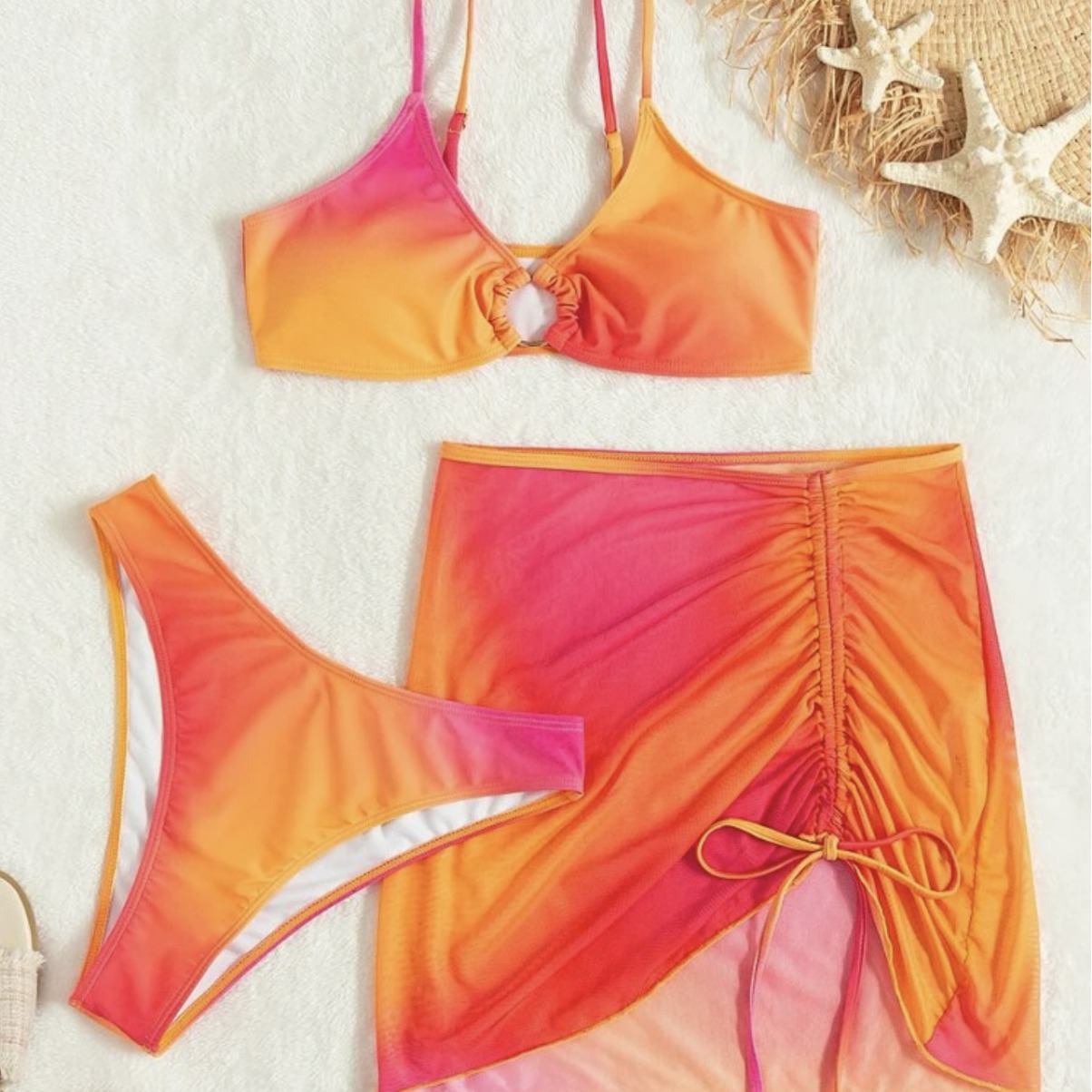 Three piece sexy bikini bikini beach swimsuit - Image 3