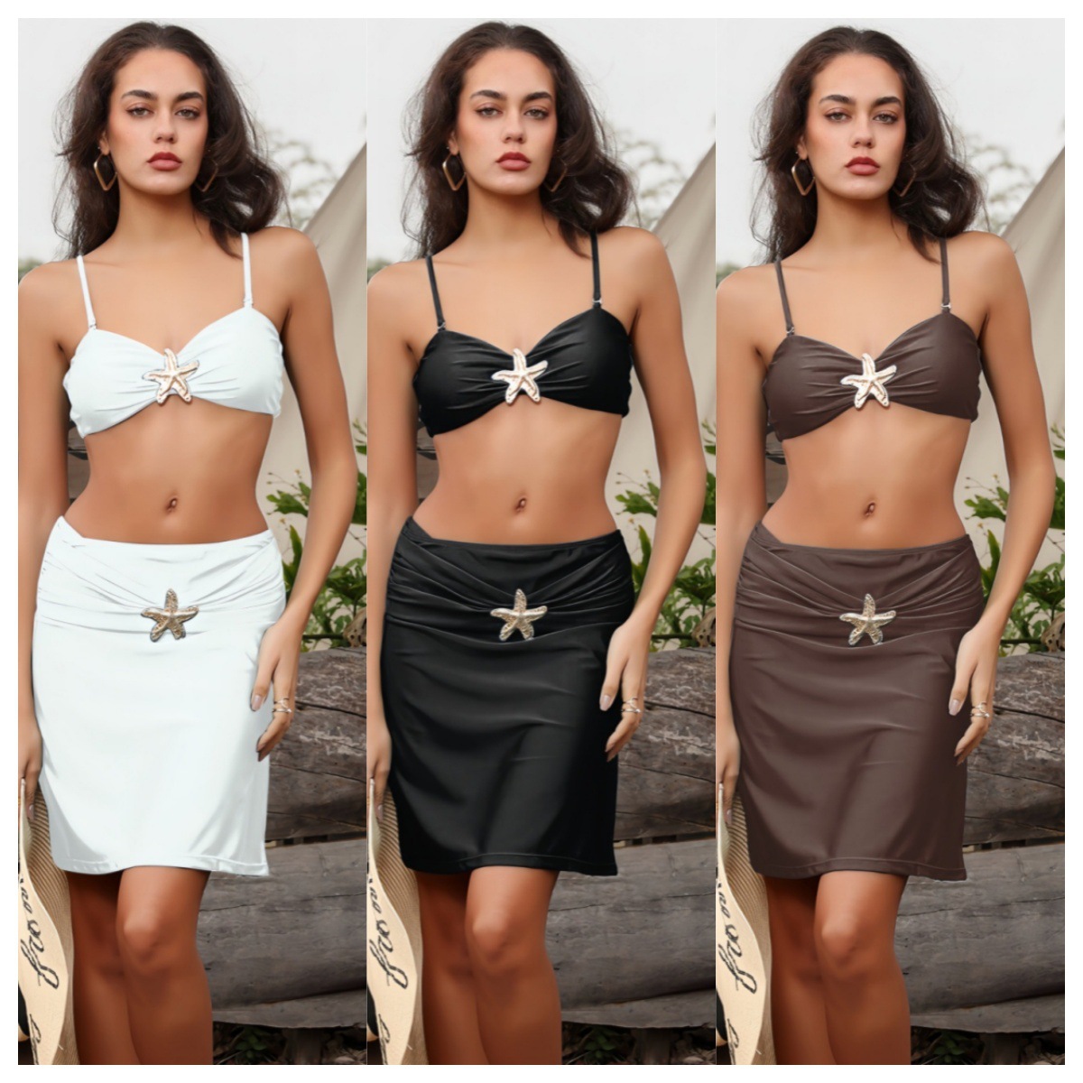 Three-Piece Swimwear Casual Beachwear - Image 5