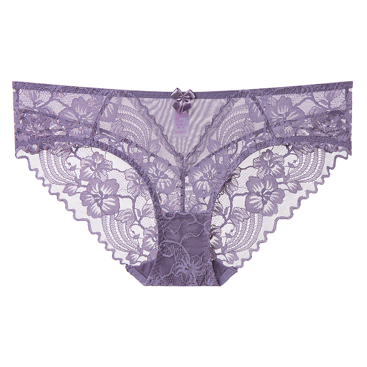 Sexy Lace Underwear Women Ultra-thin Breathable Comfortable Plus Size Panties Cotton Crotch Mid-waist Triangle Briefs - Image 7