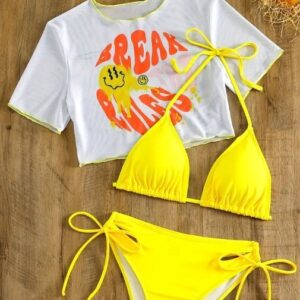 Sexy Bikini Three-Piece Set