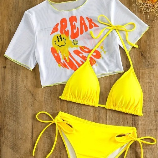 Sexy Bikini Three-Piece Set